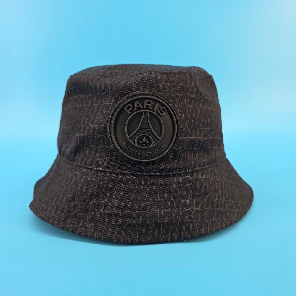 Paris Saint-Germain Reversible Bucket Hat Black Monogram Navy Blue PSG